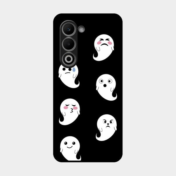Cute Ghost Glass Case Cover For Oppo A5 5G