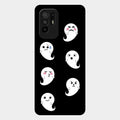 Cute Ghost Glass Case Cover For Oppo F19 Pro Plus 5G