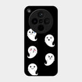Cute Ghost Glass Case Cover For Oppo Find X8 5G