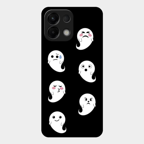 Cute Ghost Glass Case Cover For Oppo K13 5G