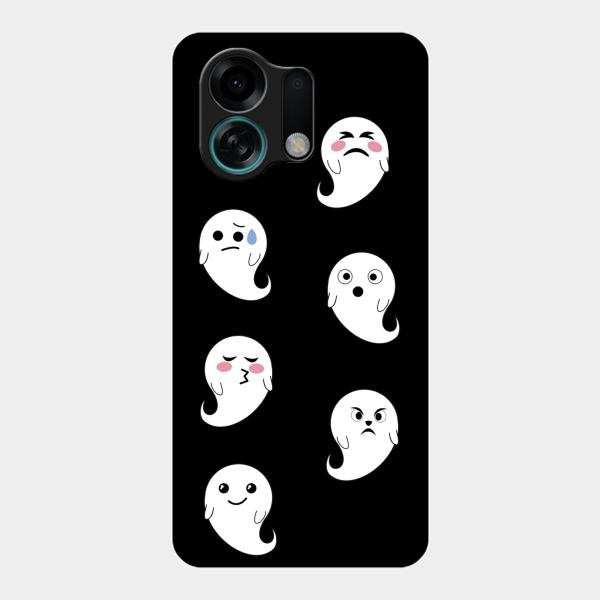 Cute Ghost Glass Case Cover For Oppo K13 Turbo 5G