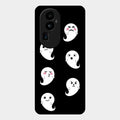 Cute Ghost Glass Case Cover For Oppo Reno 10 Pro Plus 5G