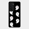 Cute Ghost Glass Case Cover For Oppo Reno 12 5G