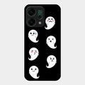 Cute Ghost Glass Case Cover For Oppo Reno 14 5G