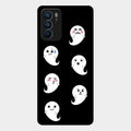 Cute Ghost Glass Case Cover For Oppo Reno 6 5G