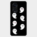 Cute Ghost Glass Case Cover For Oppo Reno 8T 5G