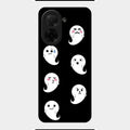 Cute Ghost Glass Case Cover For Poco C71