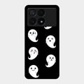 Cute Ghost Glass Case Cover For Poco X6 Pro 5G