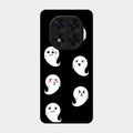 Cute Ghost Glass Case Cover For Poco X7 5G