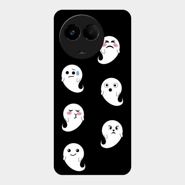 Cute Ghost Glass Case Cover For Realme 11 5G