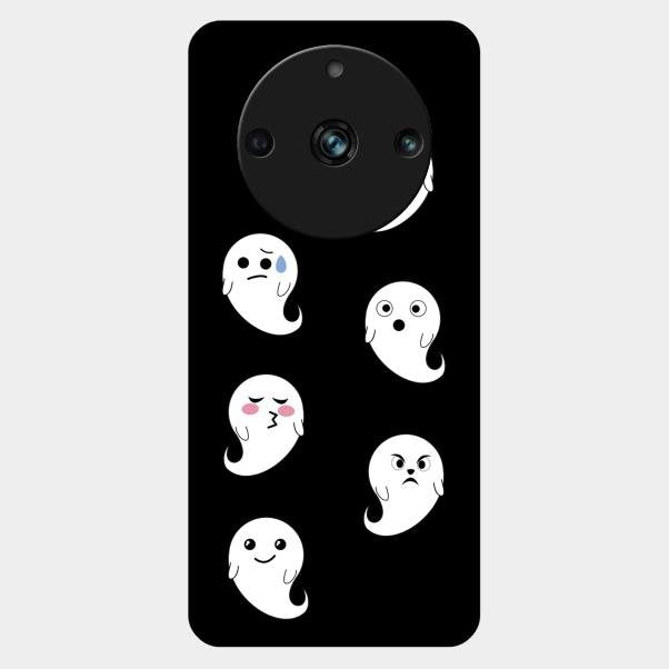 Cute Ghost Glass Case Cover For Realme 11 Pro Plus 5G
