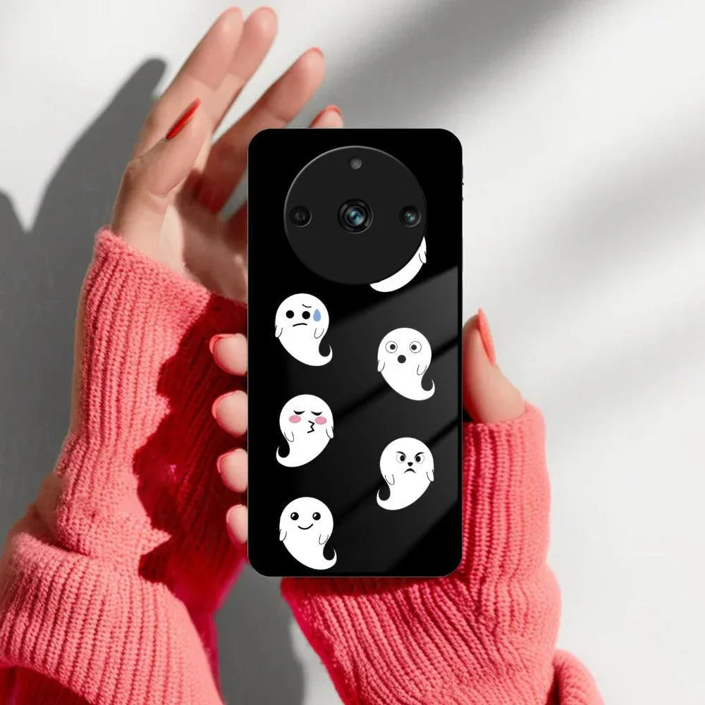 Cute Ghost Glass Case Cover For Realme/Narzo - ShopOnCliQ