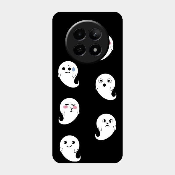Cute Ghost Glass Case Cover For Realme 12 5G