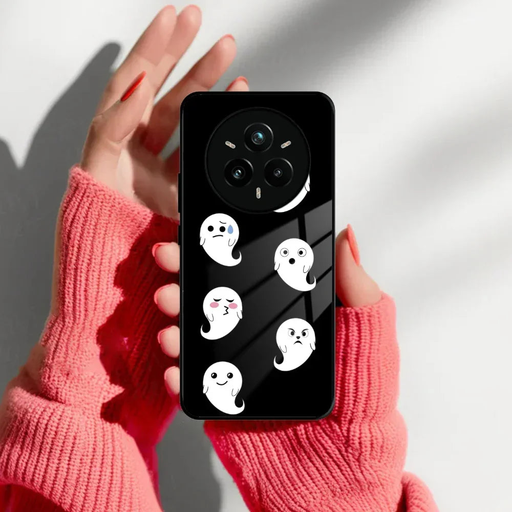 Cute Ghost Glass Case Cover For Realme/Narzo - ShopOnCliQ
