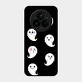 Cute Ghost Glass Case Cover For Realme 14 Pro 5G