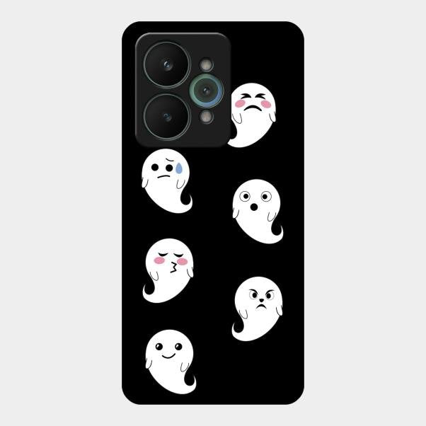Cute Ghost Glass Case Cover For Realme 15 5G