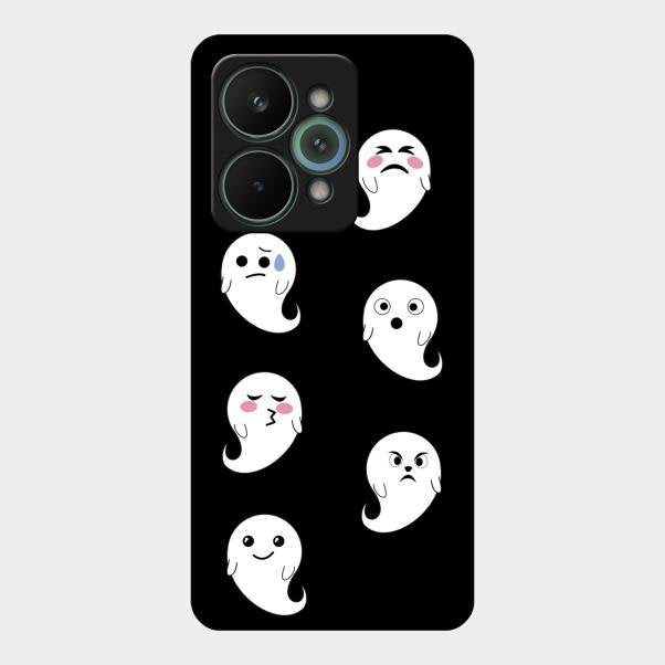 Cute Ghost Glass Case Cover For Realme 15 Pro 5G