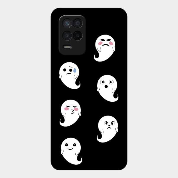 Cute Ghost Glass Case Cover For Realme 8 5G