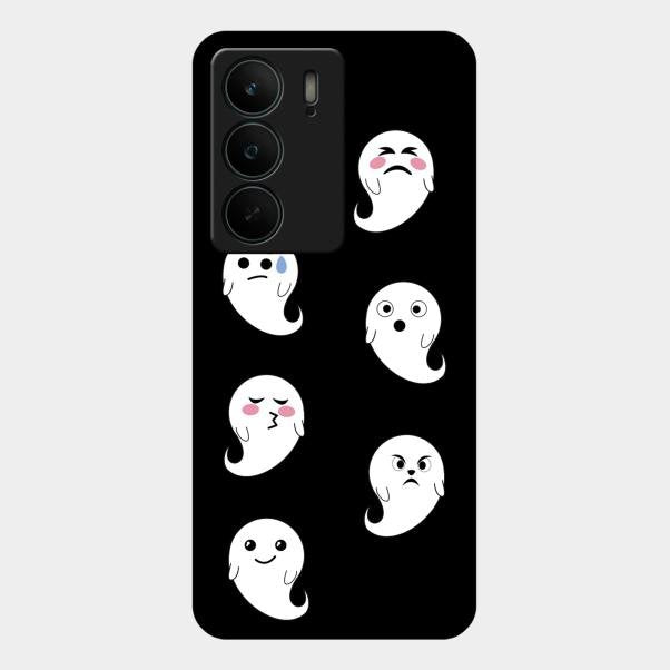 Cute Ghost Glass Case Cover For Realme C75 5G