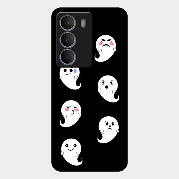 Cute Ghost Glass Case Cover For Realme P3 Lite 5G