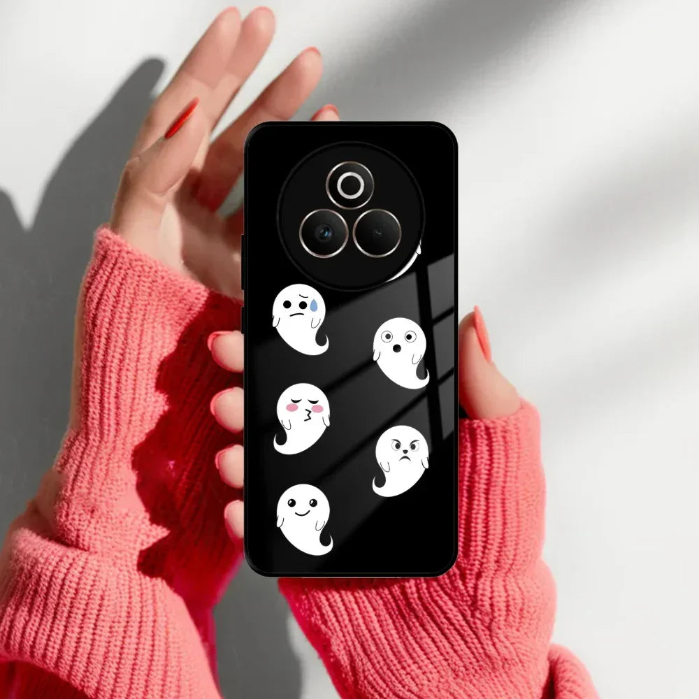 Cute Ghost Glass Case Cover For Realme/Narzo - ShopOnCliQ