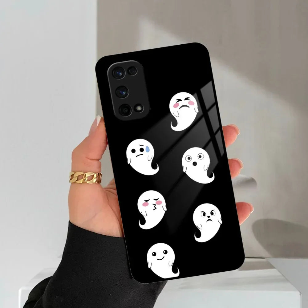 Cute Ghost Glass Case Cover For Realme/Narzo - ShopOnCliQ