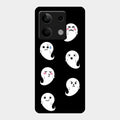 Cute Ghost Glass Case Cover For Redmi Note 13 5G