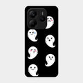 Cute Ghost Glass Case Cover For Redmi Note 14 Se 5G