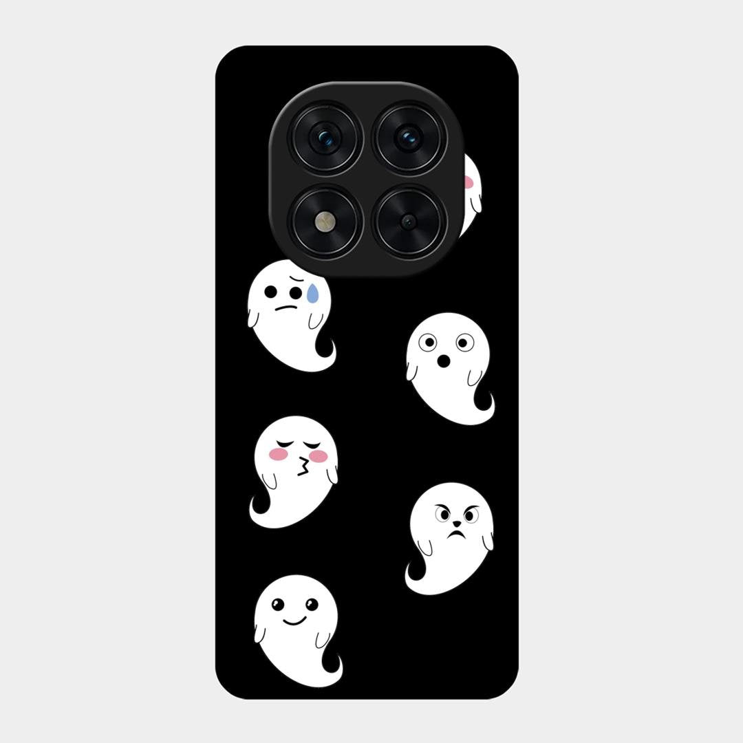 Cute Ghost Glass Case Cover For Redmi Note 15 Pro Plus 5G