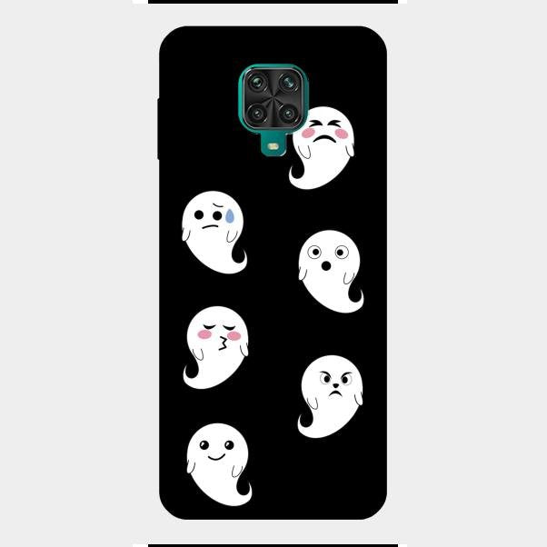Cute Ghost Glass Case Cover For Redmi Note 9 Pro