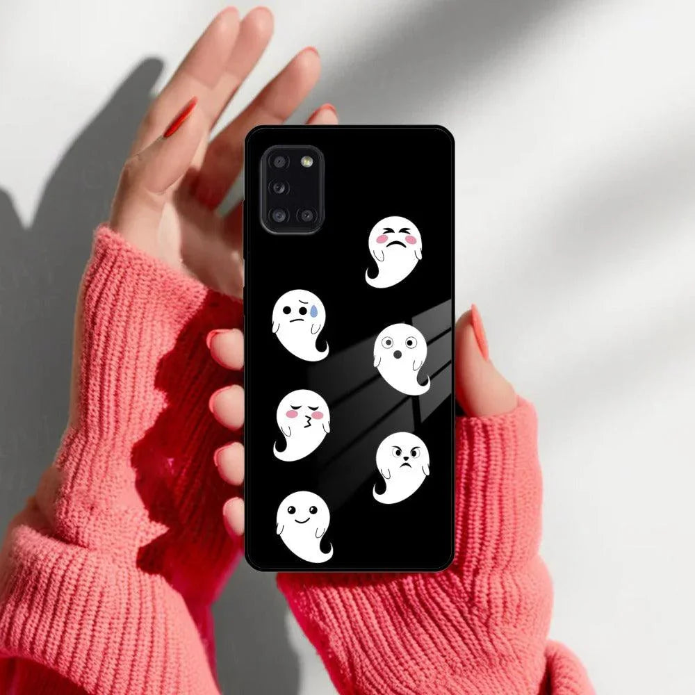 Cute Ghost Glass Case Cover For Samsung - ShopOnCliQ