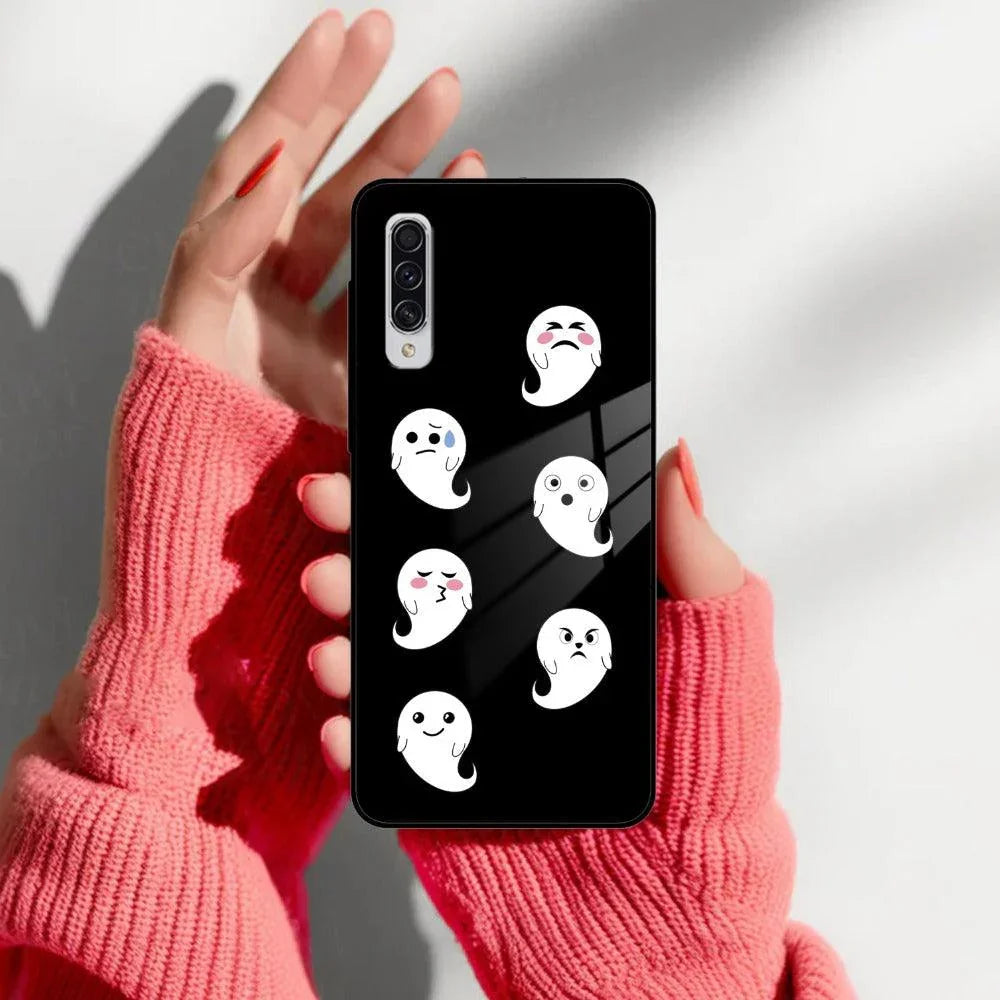 Cute Ghost Glass Case Cover For Samsung - ShopOnCliQ