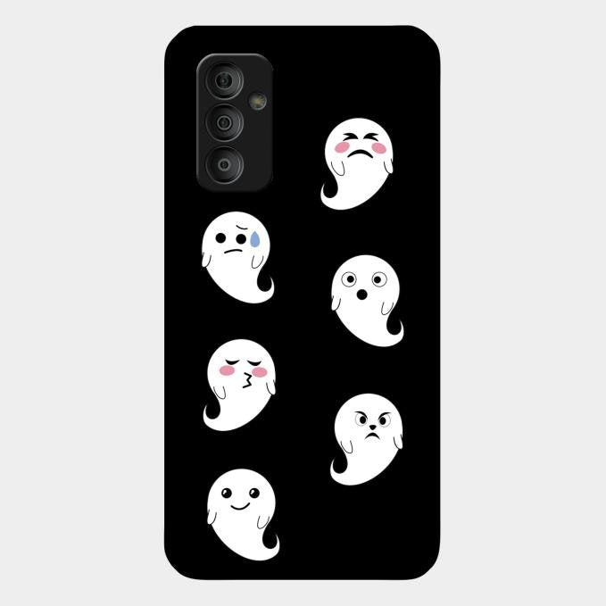 Cute Ghost Glass Case Cover For Samsung Galaxy F23 5G
