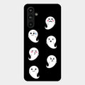 Cute Ghost Glass Case Cover For Samsung Galaxy M54 5G