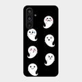 Cute Ghost Glass Case Cover For Samsung Galaxy M35 5G