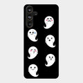 Cute Ghost Glass Case Cover For Samsung Galaxy M55 5G