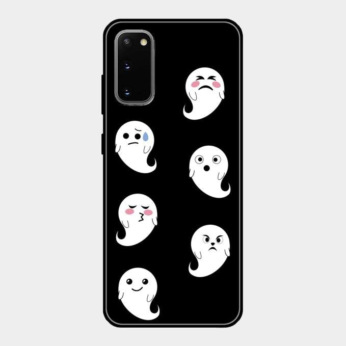 Cute Ghost Glass Case Cover For Samsung Galaxy S20