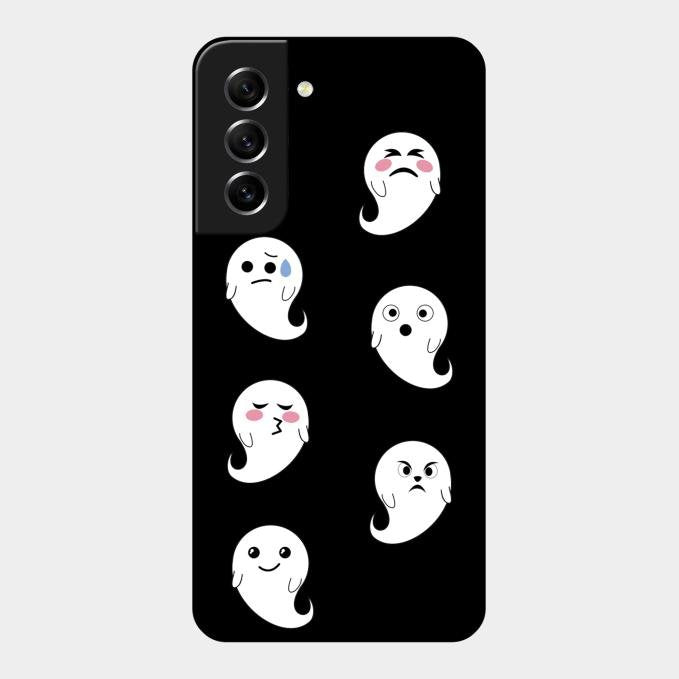 Cute Ghost Glass Case Cover For Samsung Galaxy S21 Fe 5G