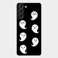 Cute Ghost Glass Case Cover For Samsung Galaxy S21 Plus