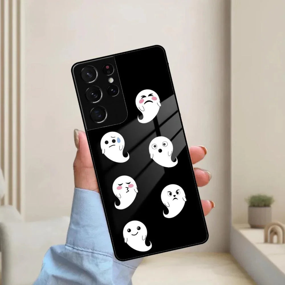 Cute Ghost Glass Case Cover For Samsung - ShopOnCliQ