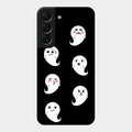 Cute Ghost Glass Case Cover For Samsung Galaxy S22 5G