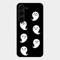 Cute Ghost Glass Case Cover For Samsung Galaxy S23 5G