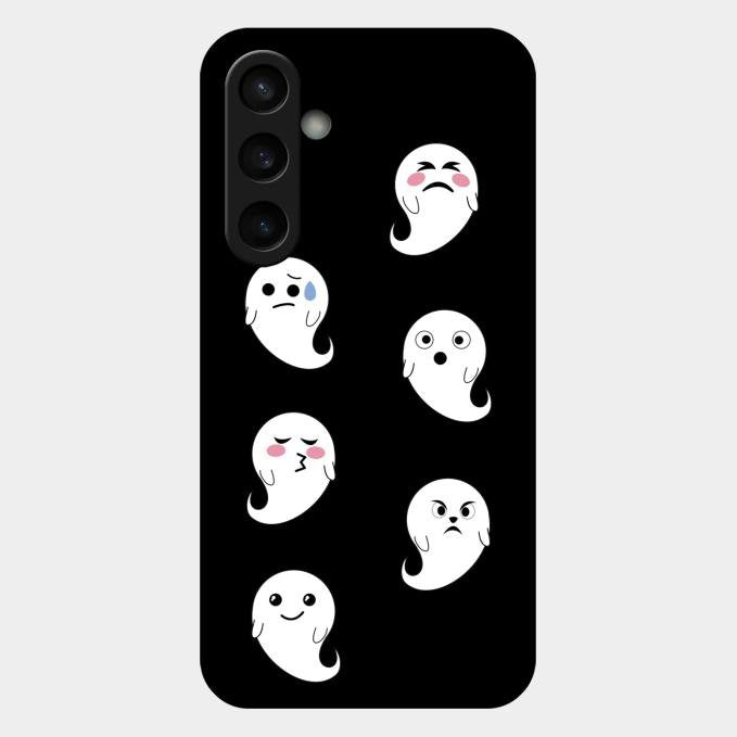 Cute Ghost Glass Case Cover For Samsung Galaxy S23 Fe 5G