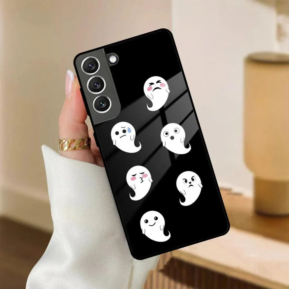 Cute Ghost Glass Case Cover For Samsung - ShopOnCliQ