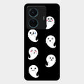 Cute Ghost Glass Case Cover For Vivo T1 Pro 5G