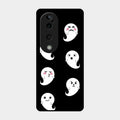 Cute Ghost Glass Case Cover For Vivo T3 Ultra