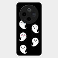 Cute Ghost Glass Case Cover For Vivo T4 5G
