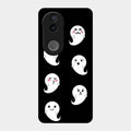 Cute Ghost Glass Case Cover For Vivo T4R 5G