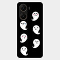 Cute Ghost Glass Case Cover For Vivo V29E 5G