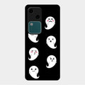 Cute Ghost Glass Case Cover For Vivo V30 5G